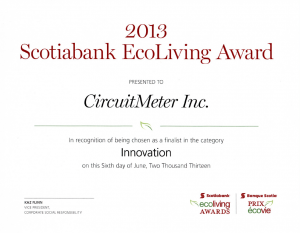 EcoLiving Award Certificate 2013-06